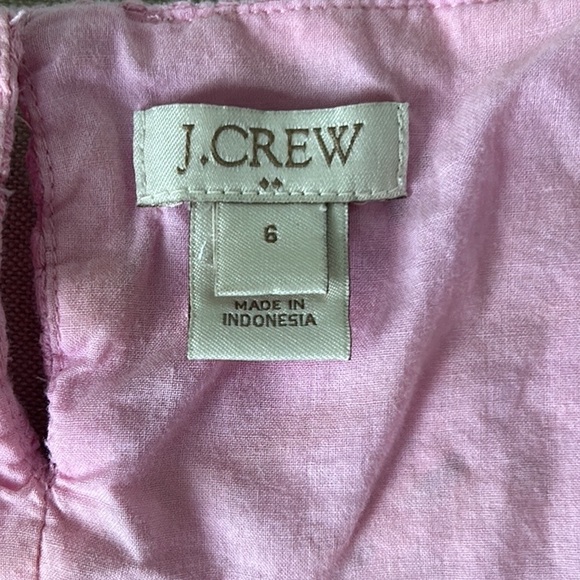 J. Crew Pink Eyelet Short Sleeve Top - 6 - Picture 8 of 11